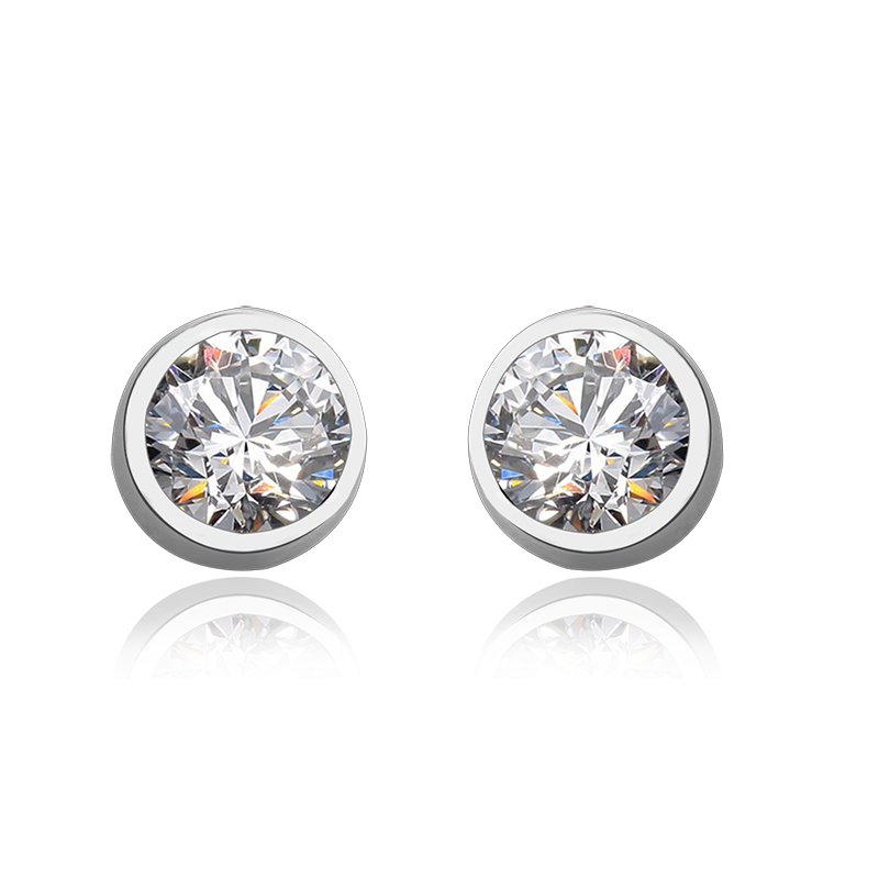 Swarovski round cheap stud earrings
