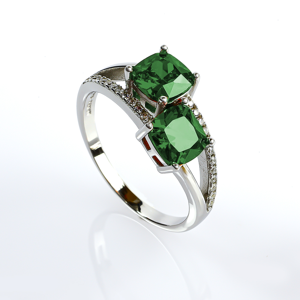 Emerald Gemstone Studded 925 Sterling Silver Snake Shaped Ring SR-1025 –  Online Gemstone & Jewelry Store By Gehna Jaipur