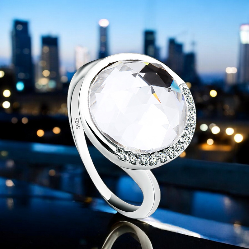 Cristales Swarovski Anillos Swarovski 2018 Anillo Solitario Anillo