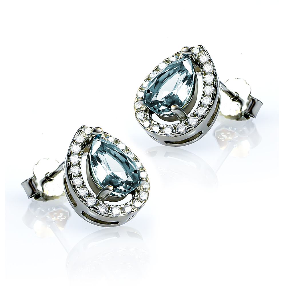 Aretes de Plata de Ley con Alejandrita