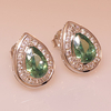 Aretes de Plata de Ley .925 con Alejandrita