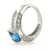 Anillo de Plata .925 con Topacio Azul