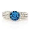 Anillo de Plata .925 con Topacio Azul