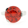 Anillo de Plata .925 con Opalo Rojo Cereza