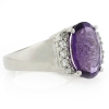 Anillo de Plata de Ley con Amatista