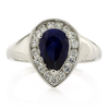 Anillo de Plata .925 con Zafiro Azul