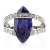 Anillo Elegante de Plata y Tanzanita