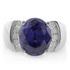 Anillo de Plata de Ley con una Gema de Tanzanita