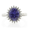 Anillo de Plata de Ley con Tanzanita