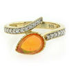 Anillo de Opalo en Plata con Chapa de Oro