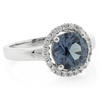 Hermoso Anillo de Plata .925 con Alejandrita Azul/Morado