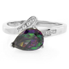 Sterling Silver Solitaire Mystic Topaz Ring