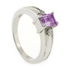 Anillo de Alejandrita Azul/Morado en Plata Fina .925