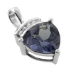Dije de Plata de Ley con Alejandrita Bicolor ( Morado/Azul )