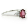 Anillo de Plata con una Gema Turmalina Roja