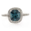 Anillo de Plata y Alejandrita con Incrustaciones