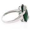 Anillo de Esmeralda Con Corte de Cojín
