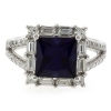 Anillo de Plata .925 con una Piedra de Zafiro