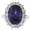 Hermoso Anillo de Tanzanita en Plata .925