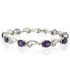 Pulsera de Plata de Ley con Gemas de Alejandrita Bicolor