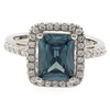 Anillo de Plata Fina de Ley con Alejandrita (Azul/ Verde)