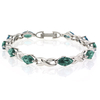 Pulsera de Plata .925 con Alejandrita (Azul/Verde)