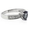 Anillo Alejandrita Con Piedra Talla Pera