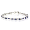 Pulsera de Plata de Ley .925 con Tanzanita