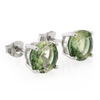 Aretes de Plata .925 con Turmalina Verde
