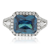 Anillo de Alejandrita en Plata Fina de Ley ( Verde/Azul )