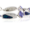 Pulsera de Plata .925 con Tanzanita y Opalo