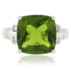 Anillo Moderno de Plata .925 con Peridoto