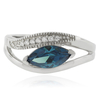 Anillo de Alejandrita en Plata Fina de Ley ( Azul/Verde )