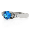 Anillo de Plata con Topacio Azul