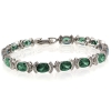 Elegante Pulsera de Plata .925 con Alejandrita (Verde/Azul)