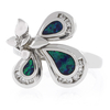 Anillo de Plata Fina .925 con Opalo Australiano