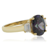 Anillo de Topacio Mistico en Plata .925 con un Baño de Oro 14K