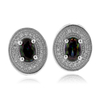 Mystic Topaz Micro Pave Silver Earrings