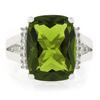 Anillo de Peridoto en Plata de Ley .925