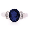 Hermoso Anillo de Plata .925 con una Piedra de Zafiro Azul