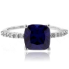 Anillo Elegante de Zafiro en Plata