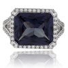 Anillo de Alejandrita en Plata Fina .925 ( Morado/Rosa )