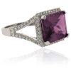 Anillo de Alejandrita en Plata Fina .925 ( Morado/Rosa )