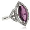 Anillo de Alejandrita en Plata Fina ( Azul a Morado )
