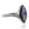 Hermoso Anillo de Alejandrita en Plata Fina ( Azul/Morado )