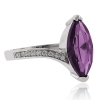 Hermoso Anillo de Alejandrita en Plata Fina ( Azul/Morado )