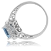 Anillo de Aguamarina en Plata de Ley .925