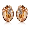 Aretes dorados de Swarovski