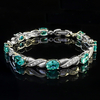 Pulsera de Plata .925 con Alejandrita (Verde/Azul)