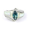 Anillo de Plata de Ley con Opalo y Alejandrita